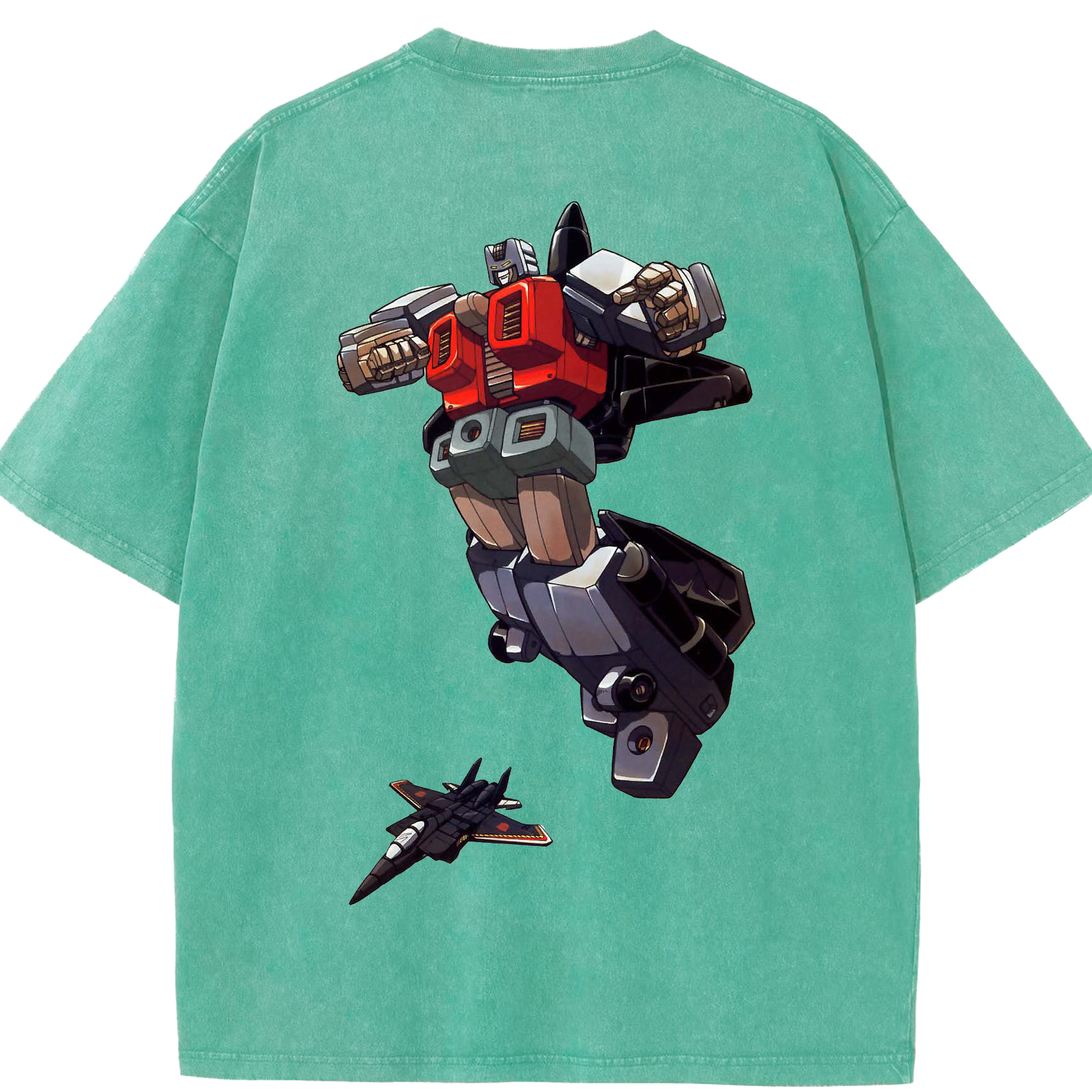 （画像用）  綿100% ヴィンテージ風 半袖Tシャツ（背面プリント）